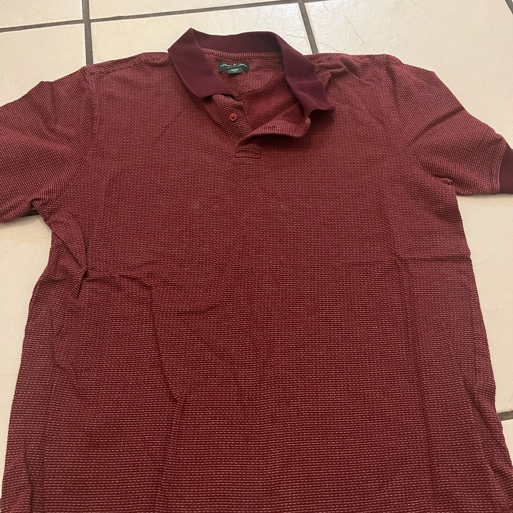 David Taylor Red Polo Shirt Casual Cotton